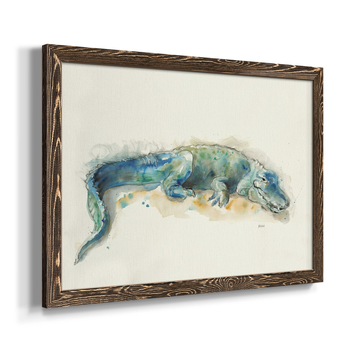 Alligator-Premium Framed Canvas - Ready to Hang