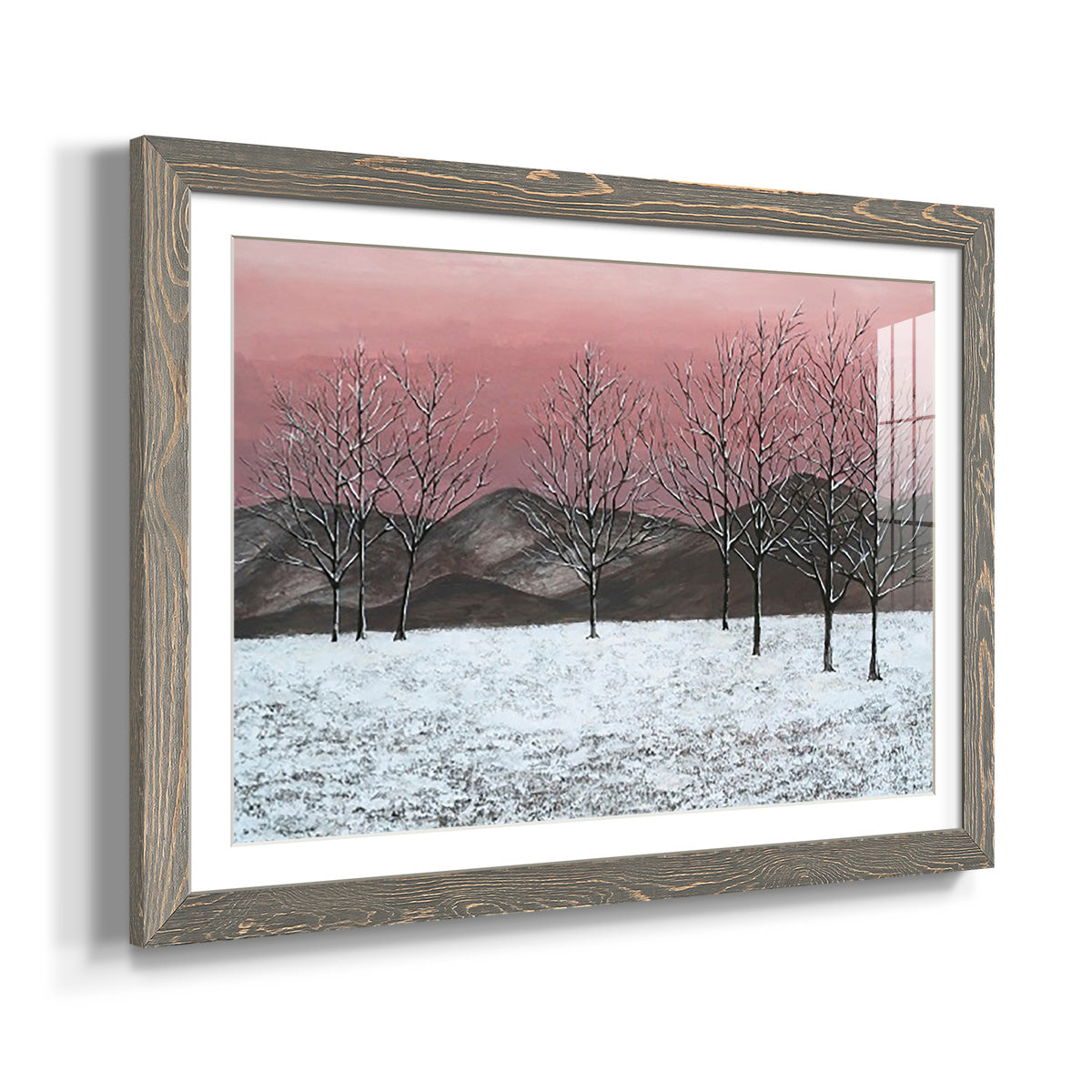 Sunset Snowfall II-Premium Framed Print - Ready to Hang