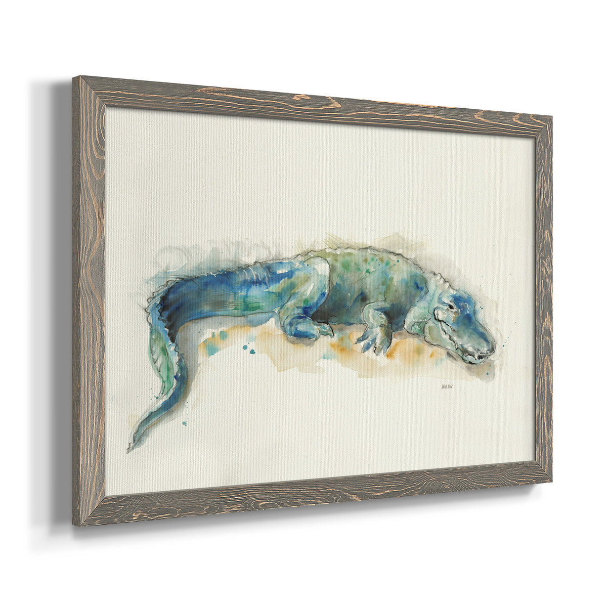 Alligator-Premium Framed Canvas - Ready to Hang