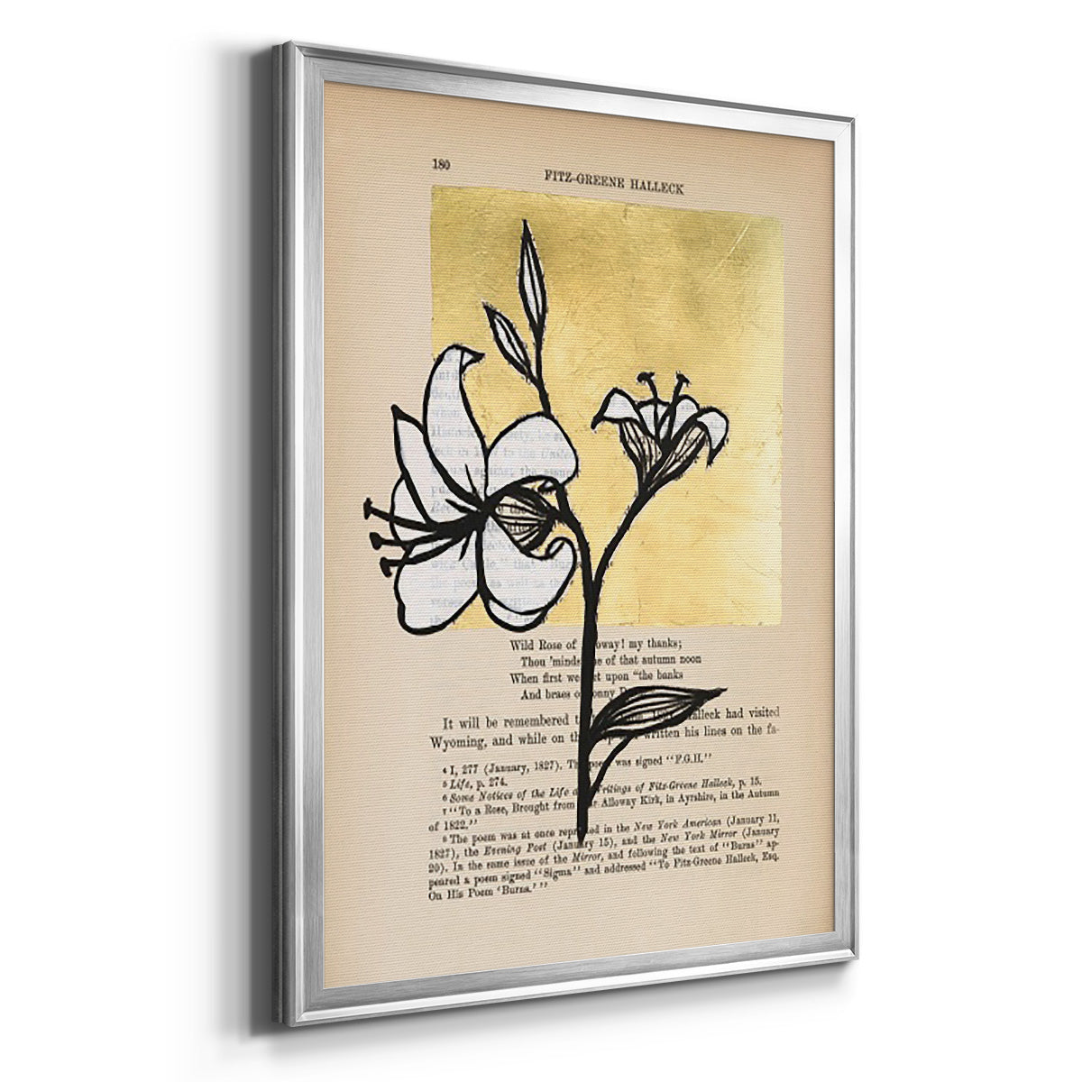 Floral Diary IV Premium Framed Print - Ready to Hang