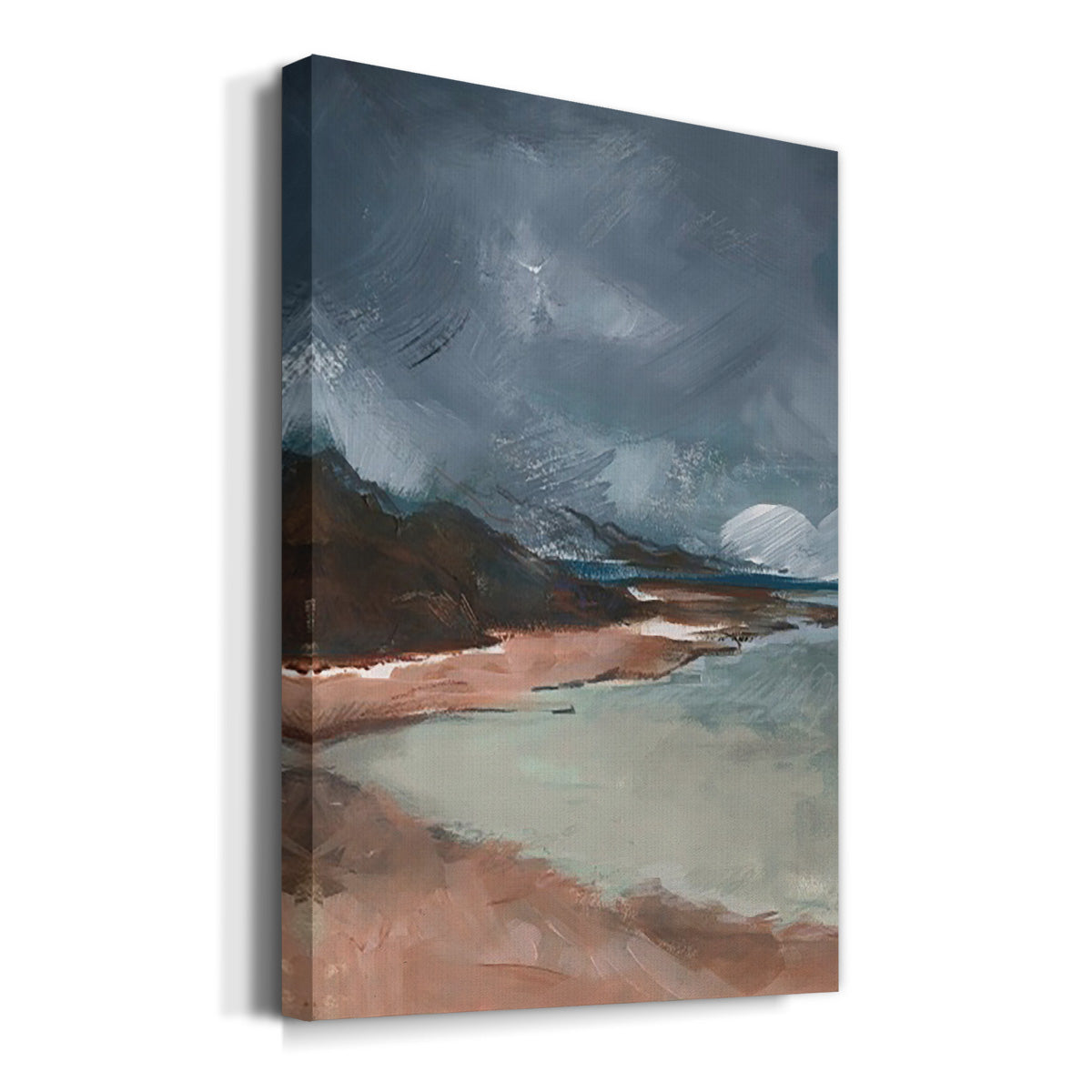 Sea Glass Storm II Premium Gallery Wrapped Canvas - Ready to Hang