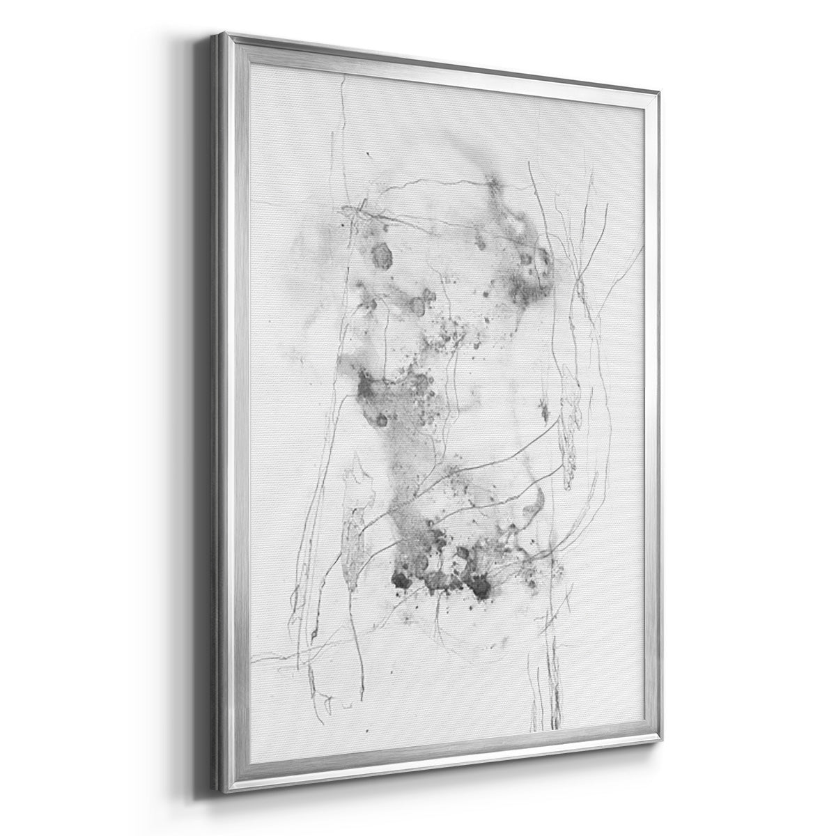 Graphite Abstract IV Premium Framed Print - Ready to Hang