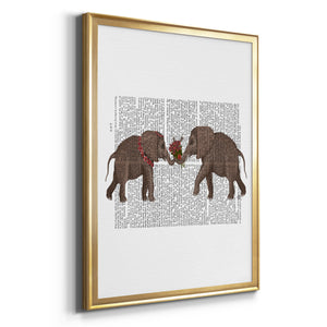 Elephant Bouquet, Landscape Premium Framed Print - Ready to Hang