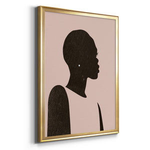 Pink Silhouette II Premium Framed Print - Ready to Hang