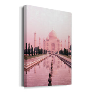 Taj Mahal in Pink Light - Canvas Art Print