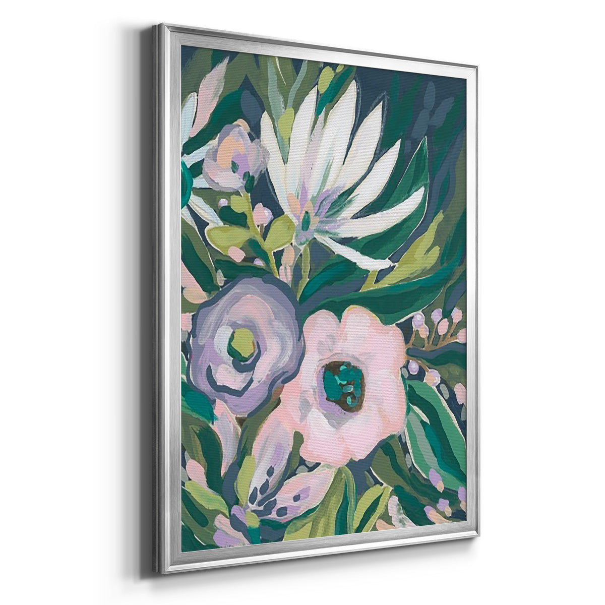 Purple Jungle Garden II Premium Framed Print - Ready to Hang