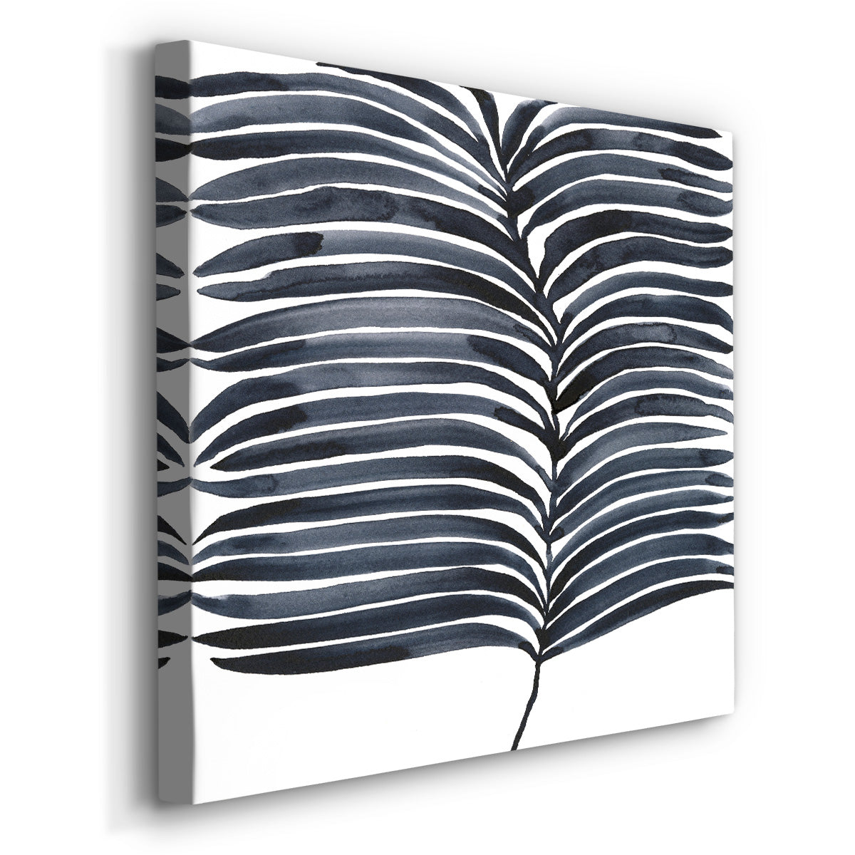 Indigo Fronds I-Premium Gallery Wrapped Canvas - Ready to Hang