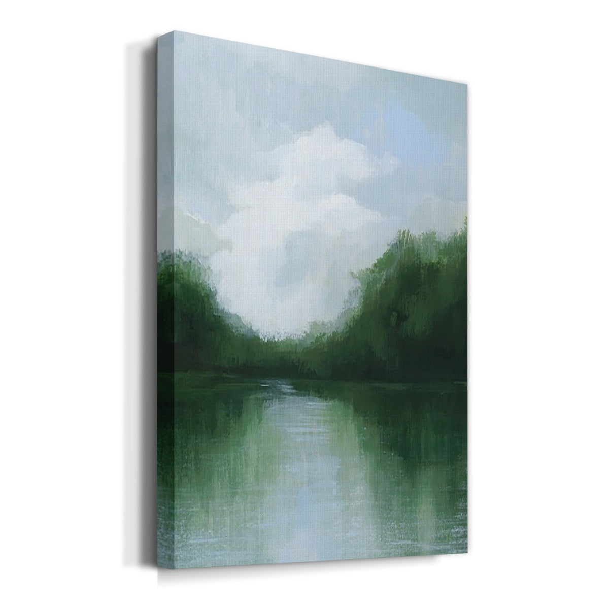 Mossy Reflections II Premium Gallery Wrapped Canvas - Ready to Hang