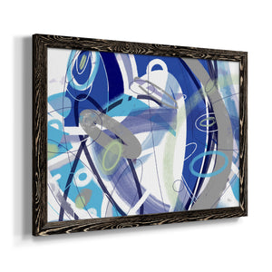 Blue Flow-Premium Framed Canvas - Ready to Hang