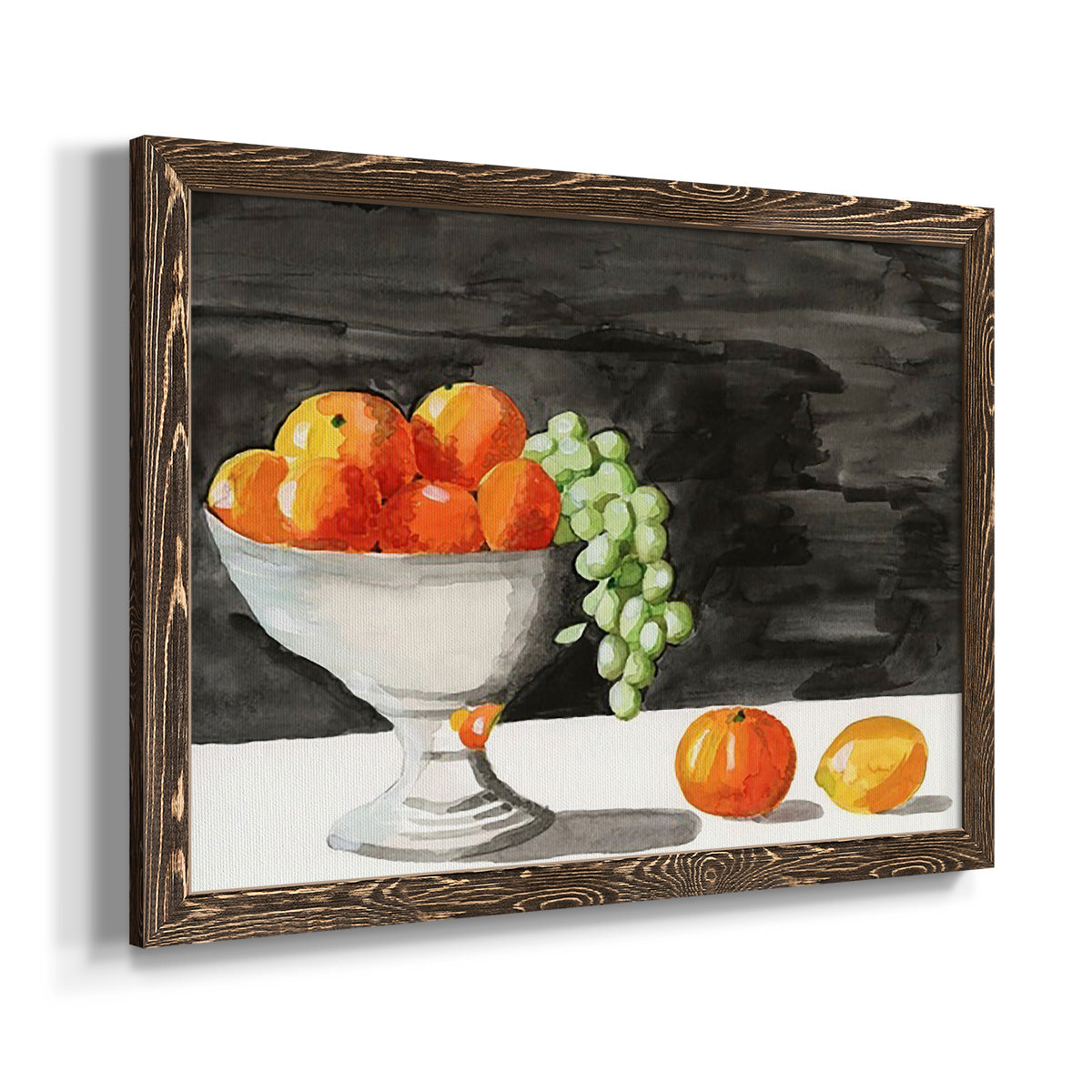 Watercolor Fruit Bowl II-Premium Framed Canvas - Ready to Hang