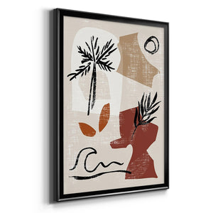 Soft Palms III Premium Framed Print - Ready to Hang