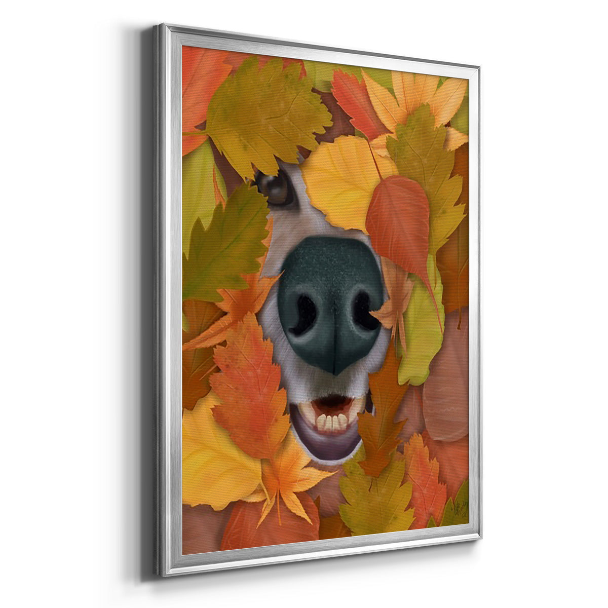 Sniffing Out Autumn Premium Framed Print - Ready to Hang