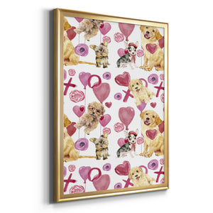 Puppy Valentine Collection E Premium Framed Print - Ready to Hang