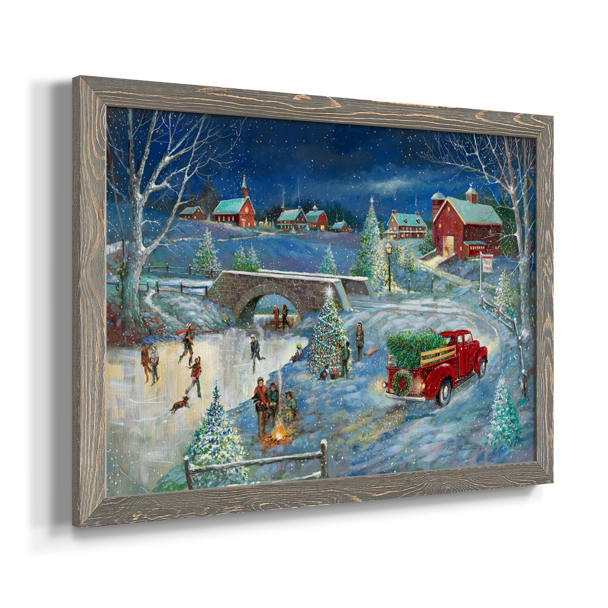 Warm Holiday Memories-Premium Framed Canvas - Ready to Hang