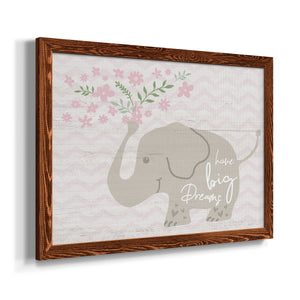 Floral Elephant-Premium Framed Canvas - Ready to Hang