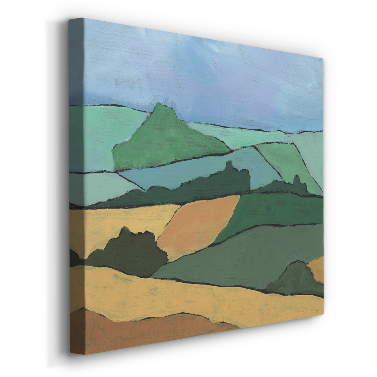 Blocked Topography I-Premium Gallery Wrapped Canvas - Ready to Hang