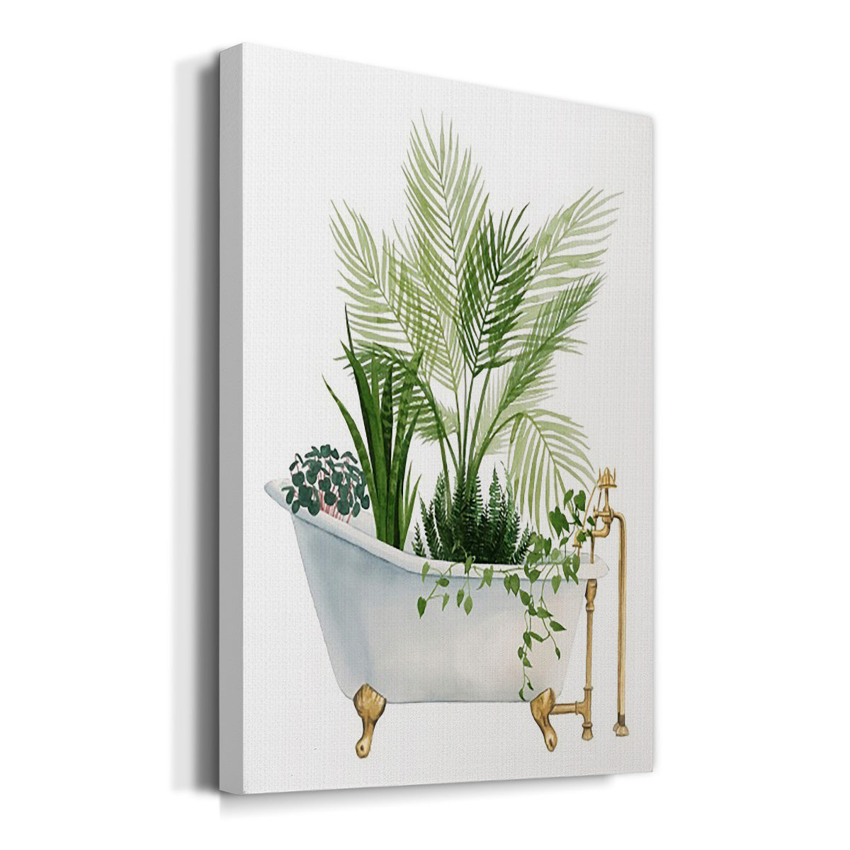 Plant Bath I Premium Gallery Wrapped Canvas - Ready to Hang