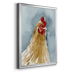 Chicken Portrait II Premium Framed Print - Ready to Hang