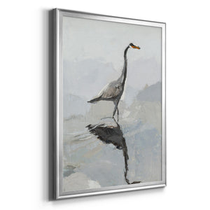 Heron Premium Framed Print - Ready to Hang