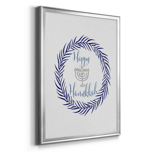 Hanukkah Wreath Premium Framed Print - Ready to Hang