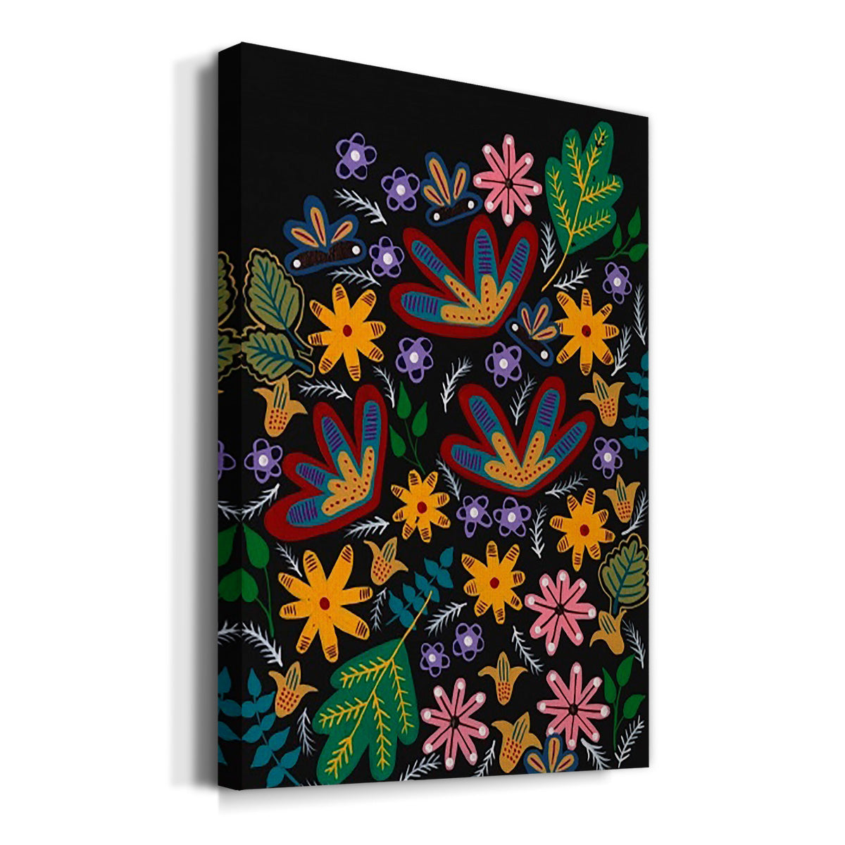 Muddled Flowers I Premium Gallery Wrapped Canvas - Ready to Hang
