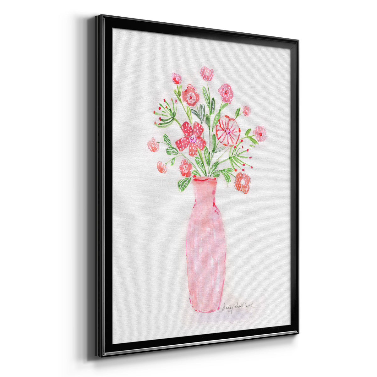 Boho Pinwheel Bouquet II Premium Framed Print - Ready to Hang