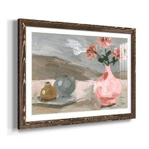 Vase of Pink Flowers VI-Premium Framed Print - Ready to Hang