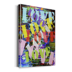 Graffiti Love I Premium Gallery Wrapped Canvas - Ready to Hang