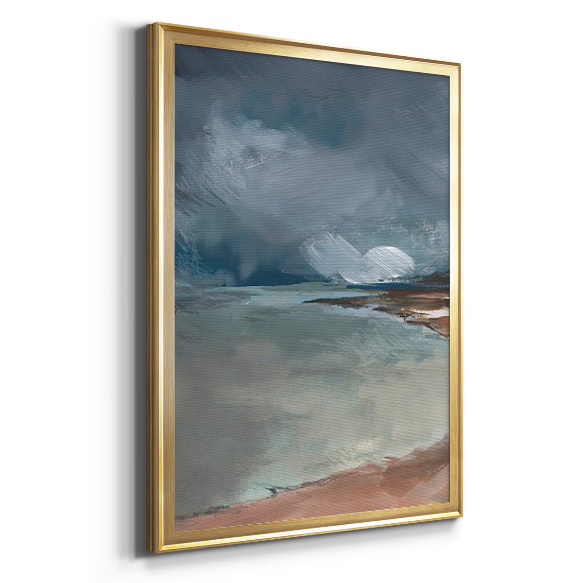 Sea Glass Storm I Premium Framed Print - Ready to Hang