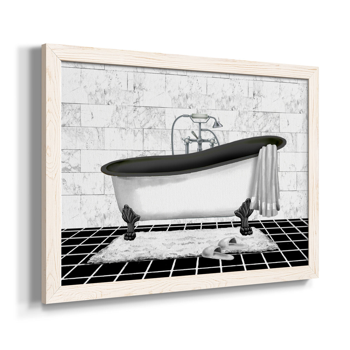 Modern Bath II-Premium Framed Canvas - Ready to Hang