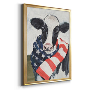 American Cow I Premium Framed Print - Ready to Hang