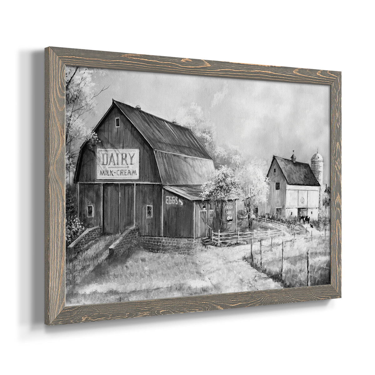 Day at the Farm-Premium Framed Canvas - Ready to Hang