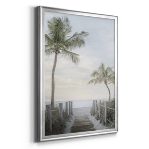 Palm Walk Premium Framed Print - Ready to Hang