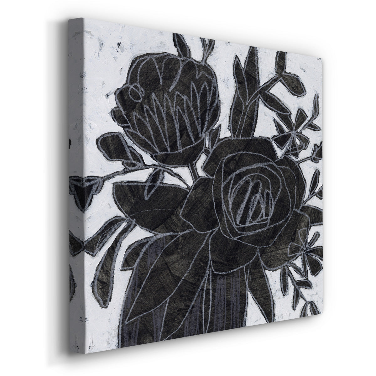 Chalkboard Garden I-Premium Gallery Wrapped Canvas - Ready to Hang
