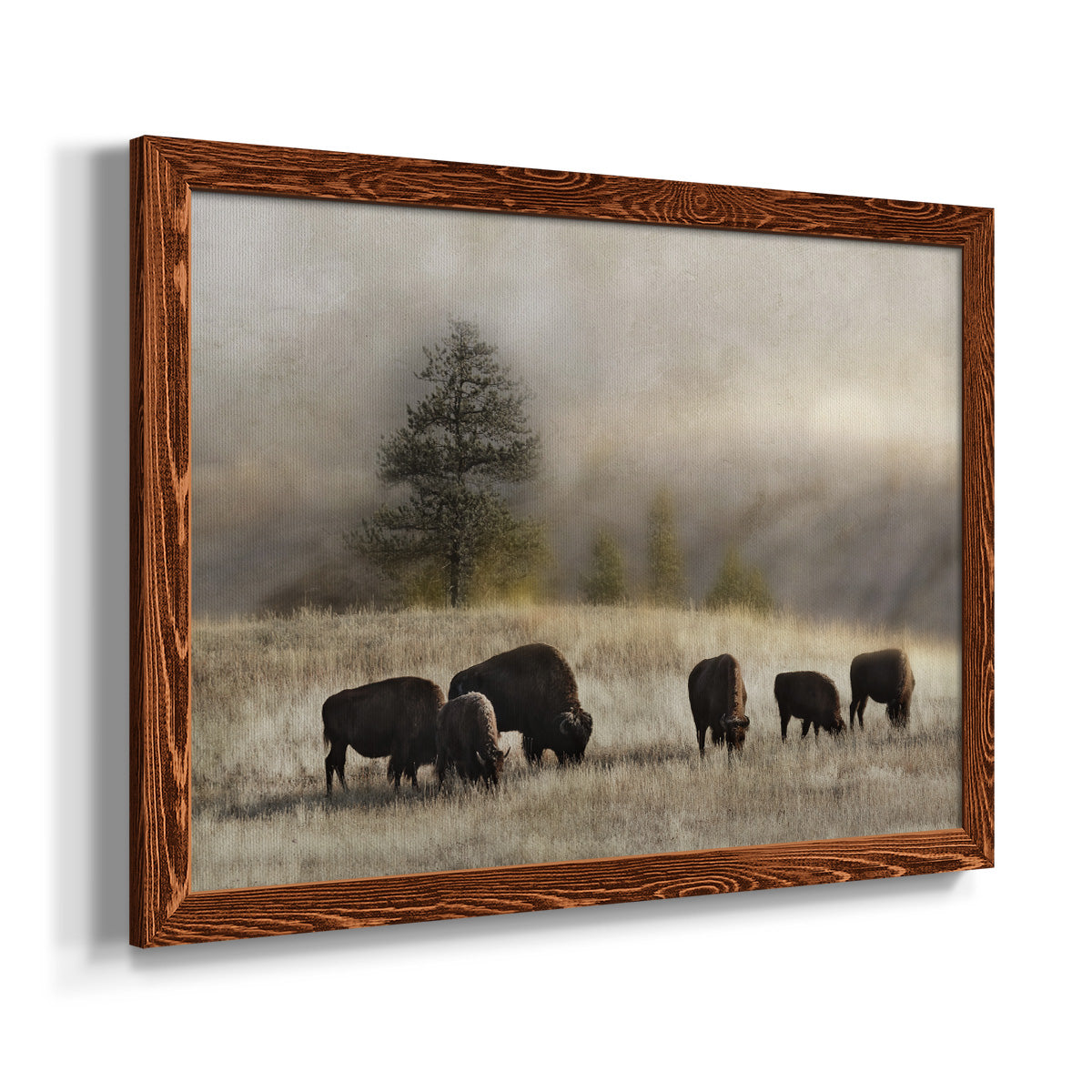 Ridge Grazing-Premium Framed Canvas - Ready to Hang