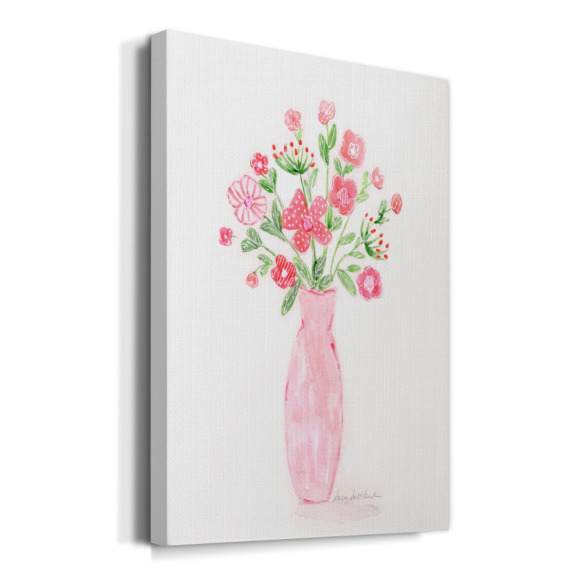 Boho Pinwheel Bouquet I Premium Gallery Wrapped Canvas - Ready to Hang