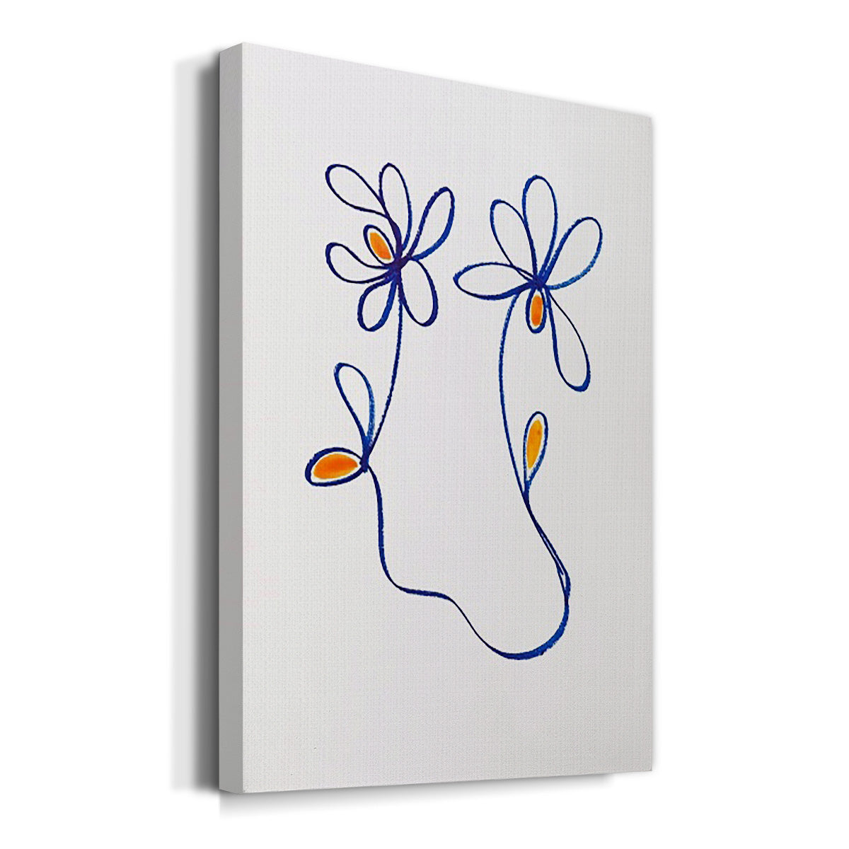 Wobbly Blooms IV Premium Gallery Wrapped Canvas - Ready to Hang