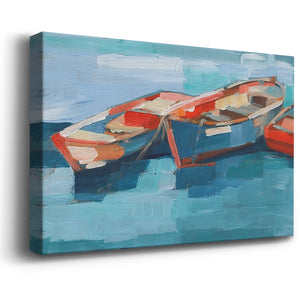 Primary Boats I Premium Gallery Wrapped Canvas - Ready to Hang