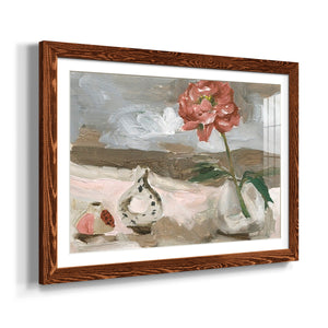 Vase of Pink Flowers IV-Premium Framed Print - Ready to Hang