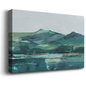 Green Grey Mountains II Premium Gallery Wrapped Canvas - Ready to Hang