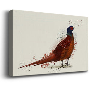 Pheasant Splash 4 Premium Gallery Wrapped Canvas - Ready to Hang