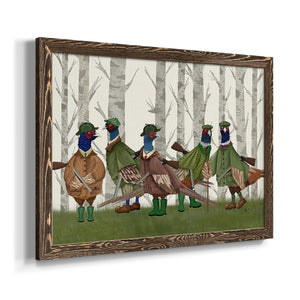 Pheasant Shooting Party Group 3-Premium Framed Canvas - Ready to Hang