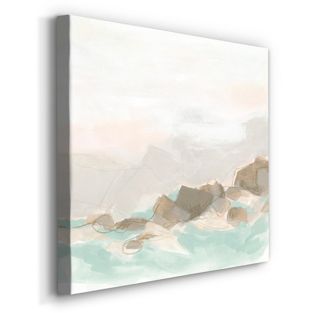 Beach Stones II-Premium Gallery Wrapped Canvas - Ready to Hang