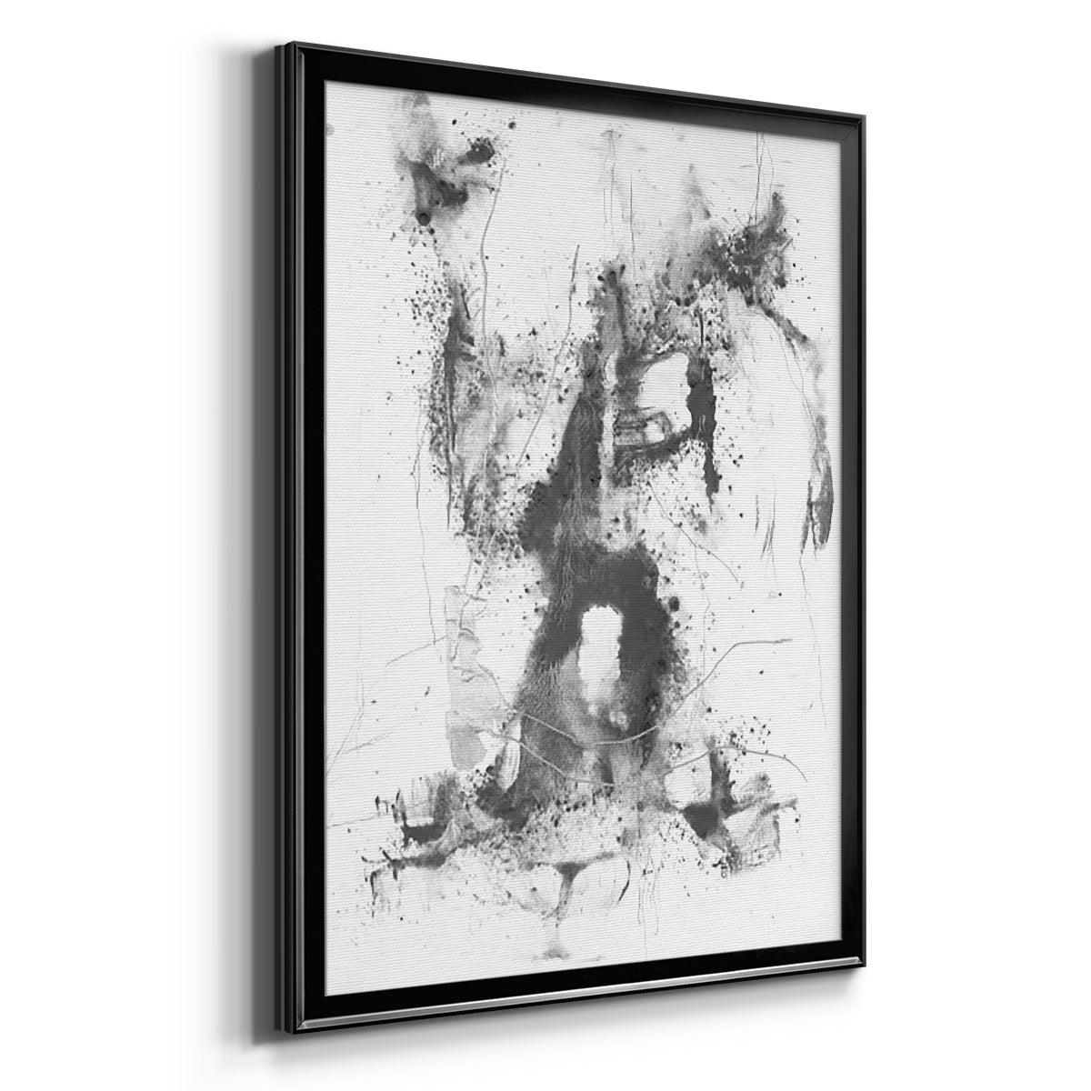 Graphite Abstract II Premium Framed Print - Ready to Hang
