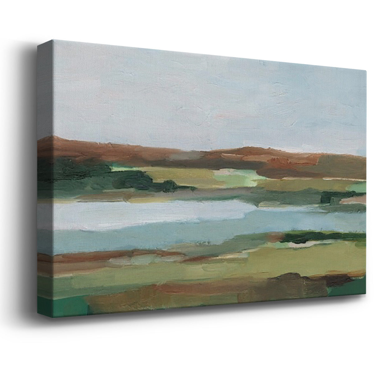 Autumn River Crossing II Premium Gallery Wrapped Canvas - Ready to Hang