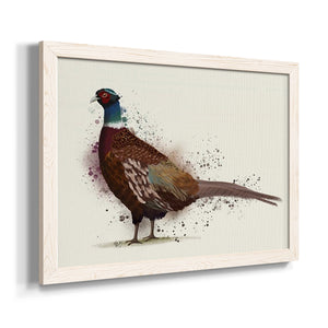 Pheasant Splash 1-Premium Framed Canvas - Ready to Hang