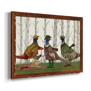 Pheasant Shooting Party Group 1-Premium Framed Canvas - Ready to Hang