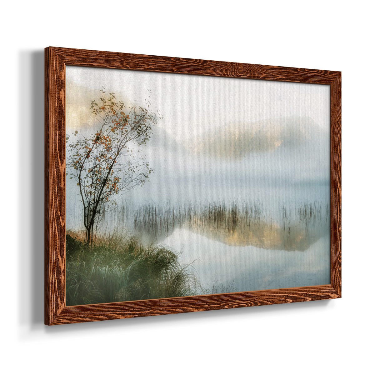 Golden Mirror of October-Premium Framed Canvas - Ready to Hang