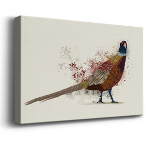 Pheasant Splash 2 Premium Gallery Wrapped Canvas - Ready to Hang