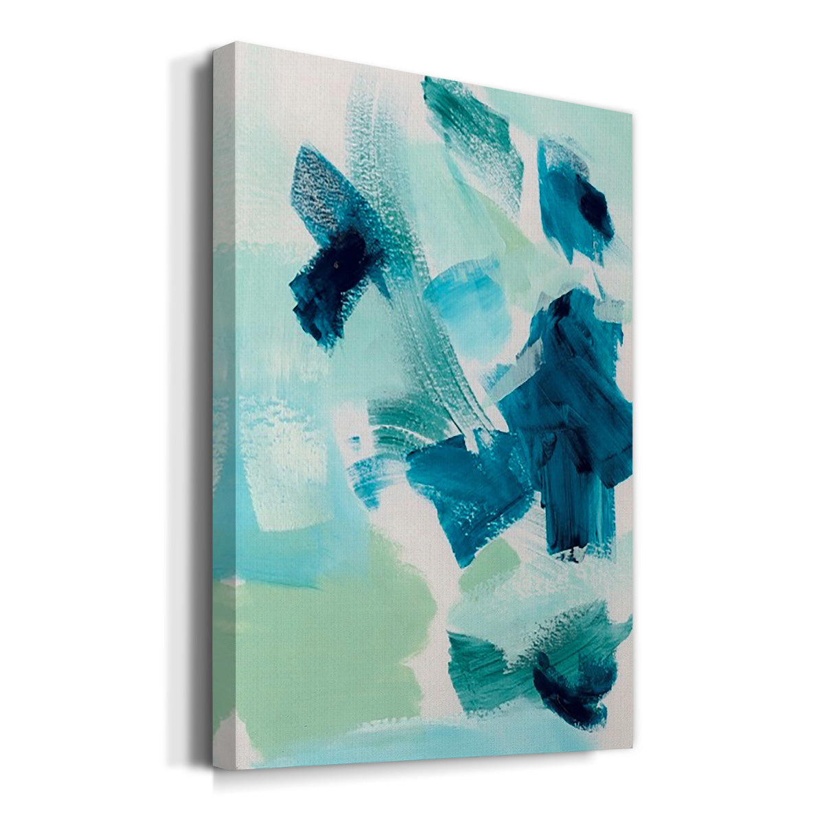 Teal Composition II Premium Gallery Wrapped Canvas - Ready to Hang